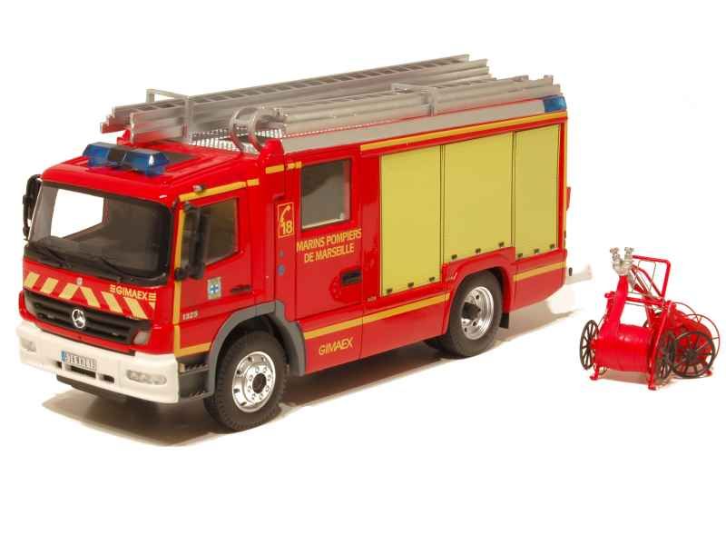 Mercedes - Atego FPT Gimaex Pompiers - Alerte - 1/43 - Voiture miniature  diecast Autos Minis