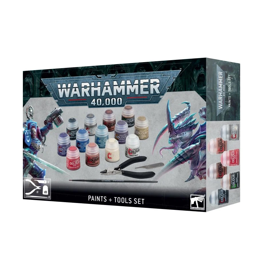 GW 1030 Boîte de démarrage Warhammer 40,000: Set Peintures + Outils