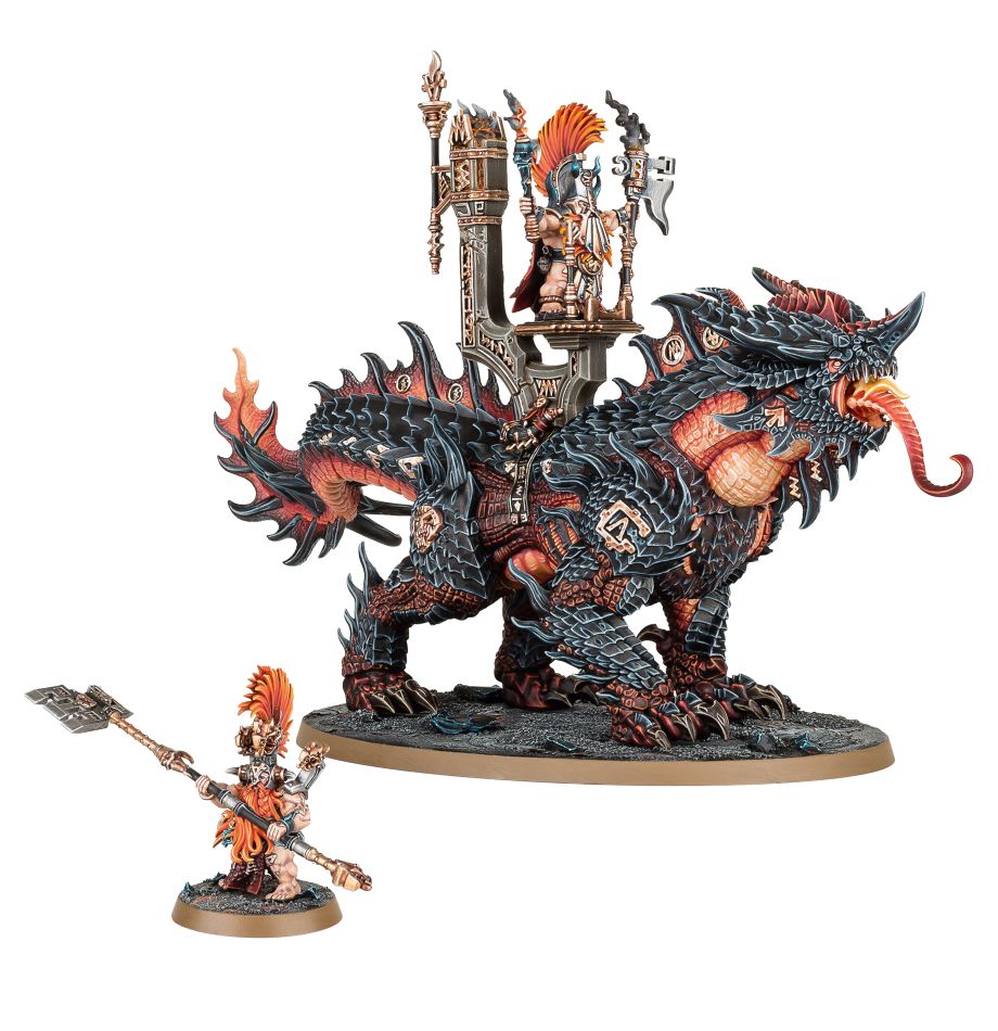GW 1230 Fyreslayers Père des Runes Aurique sur Magmadroth