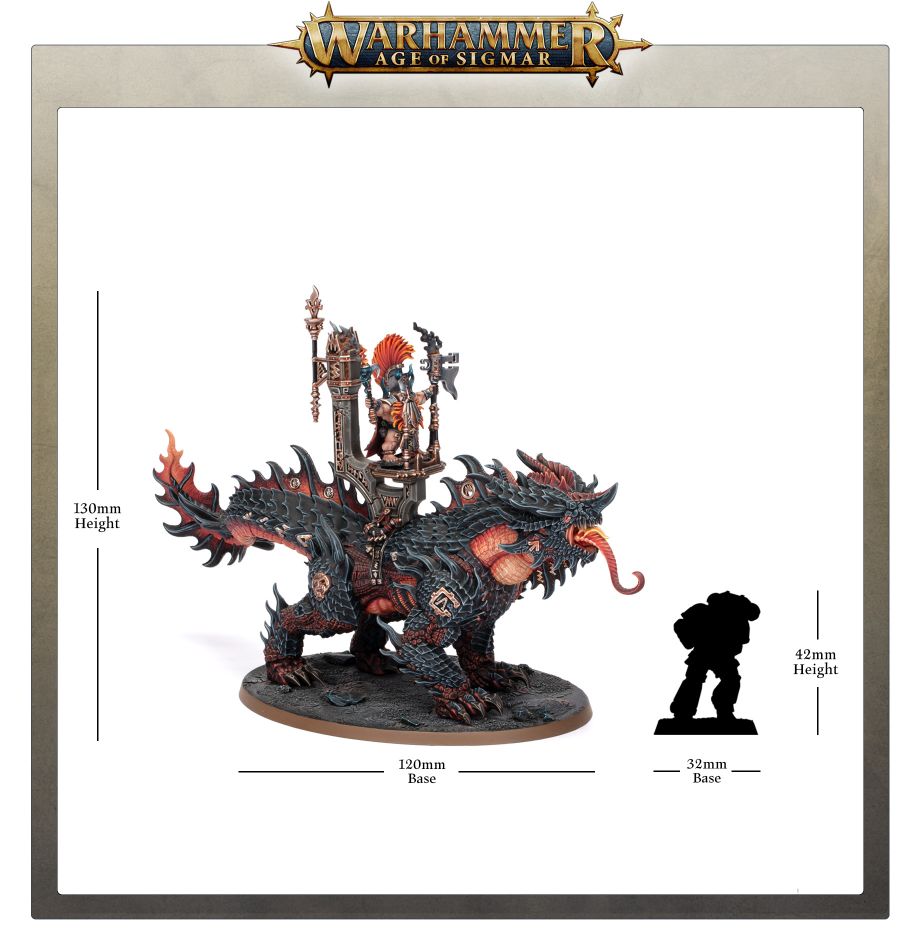 GW 1230 Fyreslayers Père des Runes Aurique sur Magmadroth