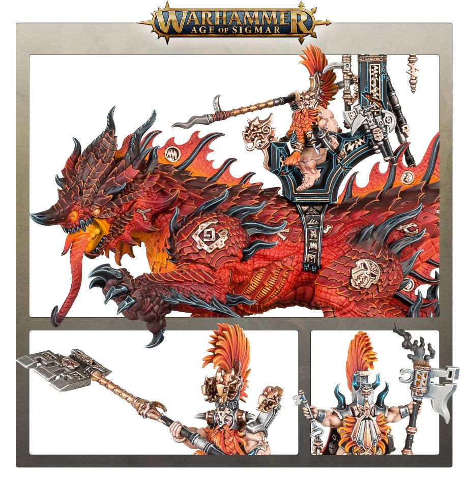 GW 1230 Fyreslayers Père des Runes Aurique sur Magmadroth