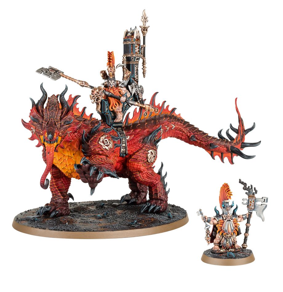 GW 1230 Fyreslayers Père des Runes Aurique sur Magmadroth
