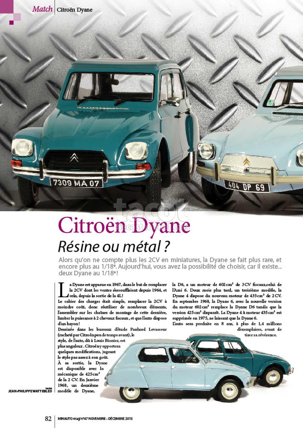 54 MINAUTO mag' No47 Novembre/ Décembre 2015