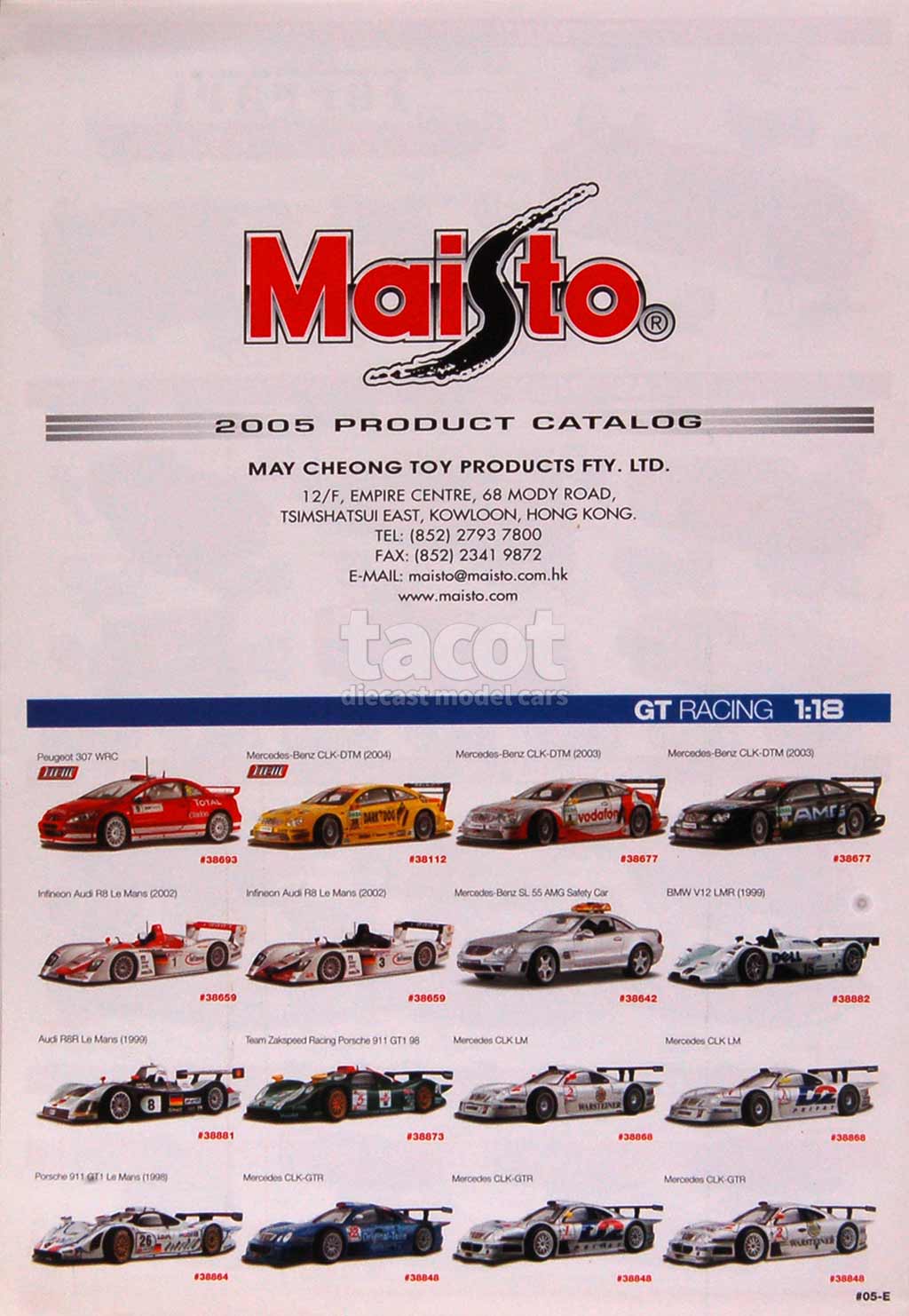 326 Catalogue Maisto 2005