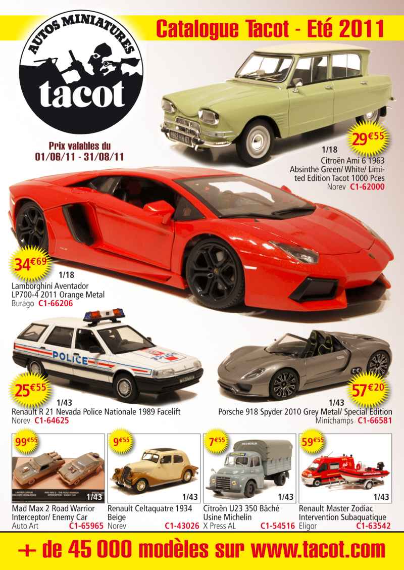 Tacot voitures miniatures on sale
