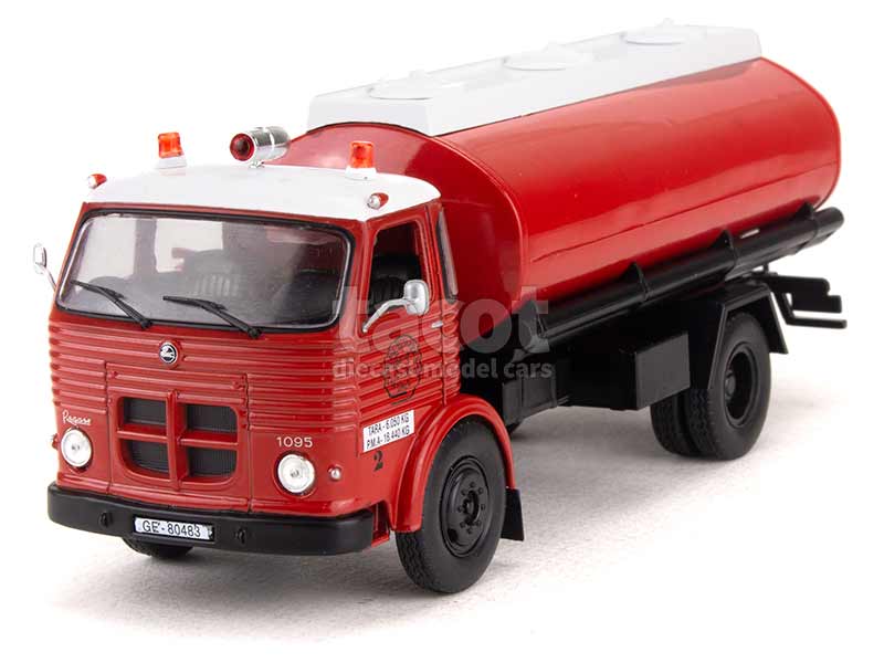 OPO 10 Camion Pompier Citerne 1/43 - Modèle Réduction Pegaso Comet - Ville D'ALP Espagne