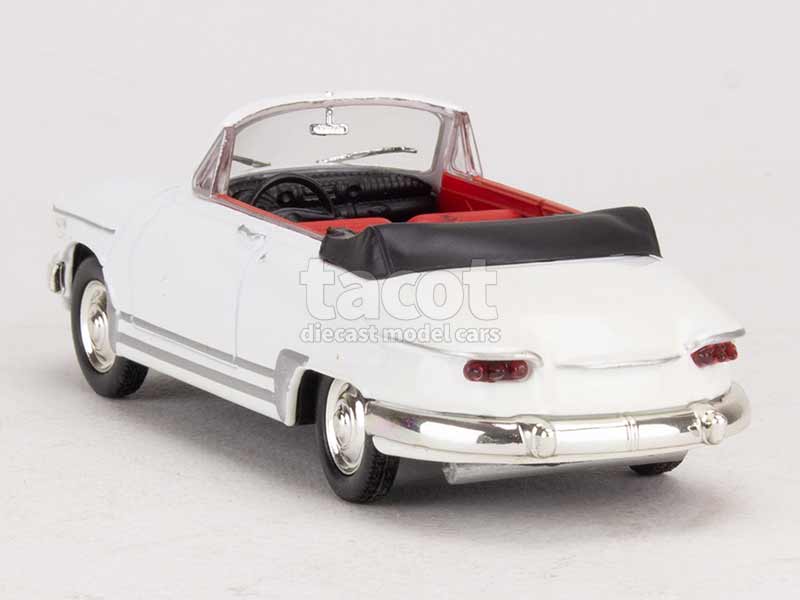 Miniature Eligor Leader CEC 1/43 - Panhard PL17 Cabriolet Rouge Avec Personnage, Occasion