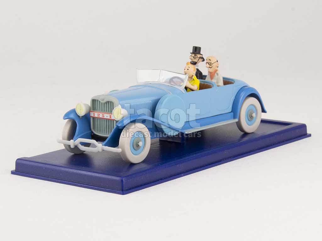 Lincoln torpedo 1/24 model car Voiture Tintin Les Cigares du Pharaon