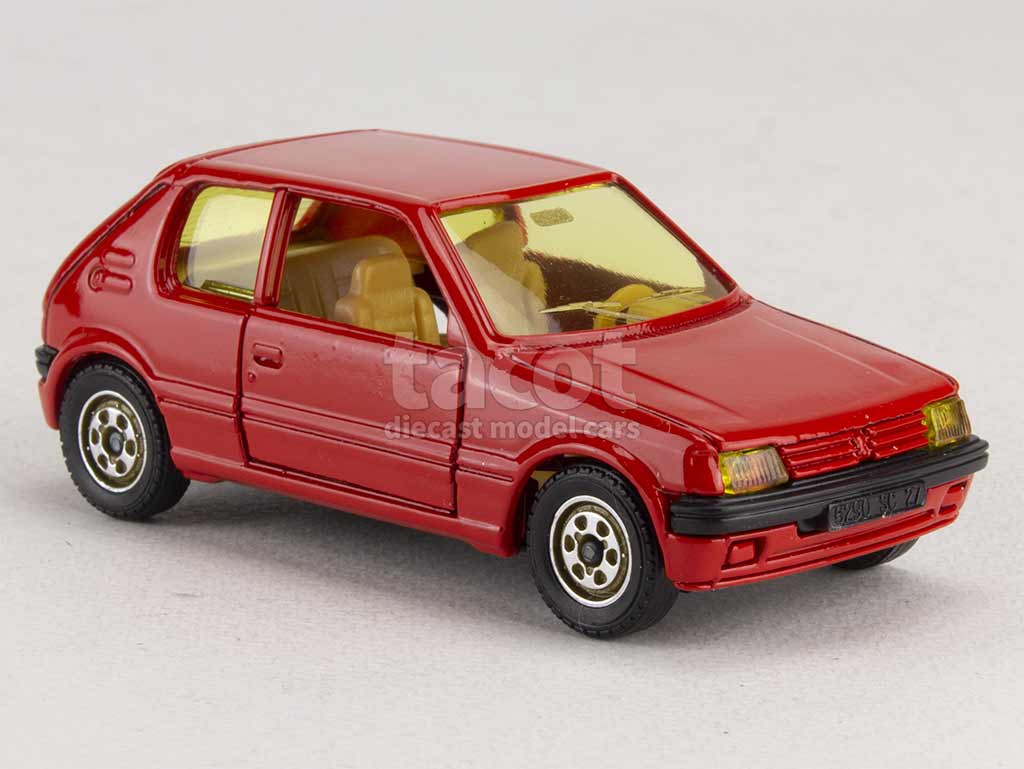 Modèle Réduit Voiture Solido 205 GTi Rouge échelle 1/43 - Référence 1508, Made In France, Neuf