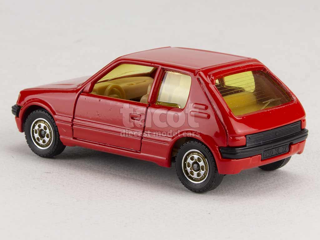 Modèle Réduit Voiture Solido 205 GTi Rouge échelle 1/43 - Référence 1508, Made In France, Neuf