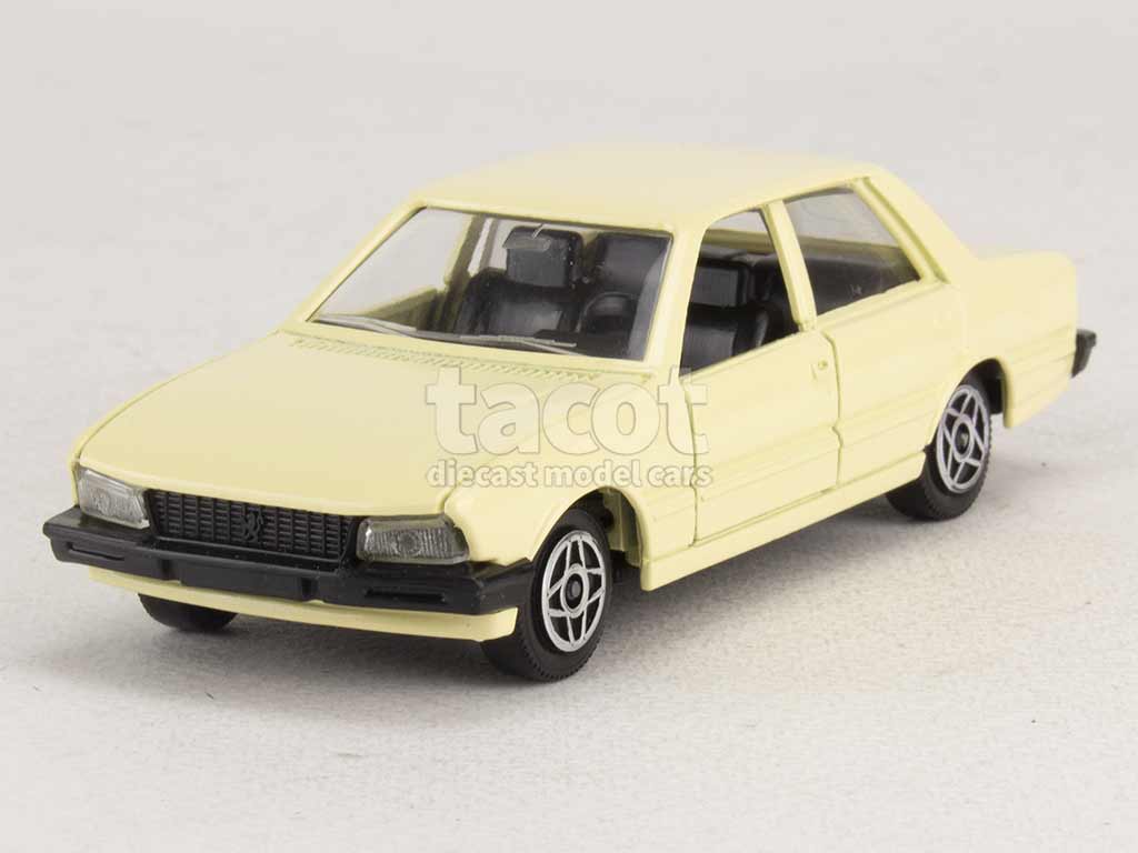 Miniature Ambulance Peugeot 505 Solido 1:43 - En Métal, Avec Vitrine, Occasion