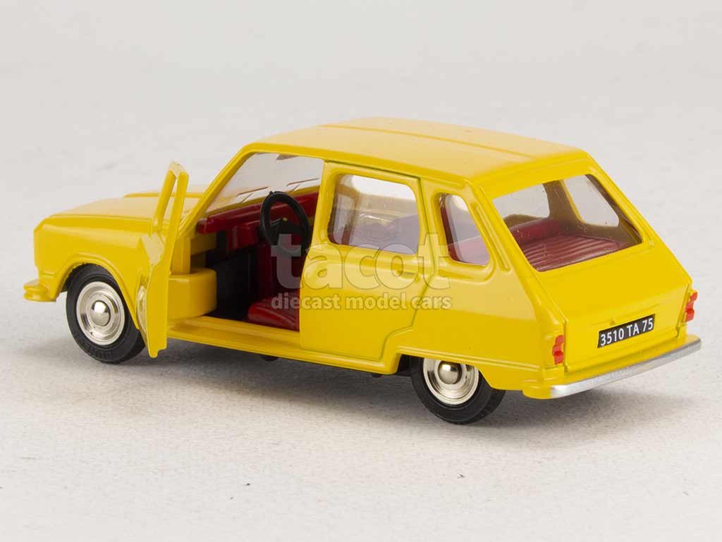 Dinky Toys Renault 6 レッド ミニカー　ディンキールノー6 Renault 6 Rouge - Dinky Toys - 1/43ème en boite