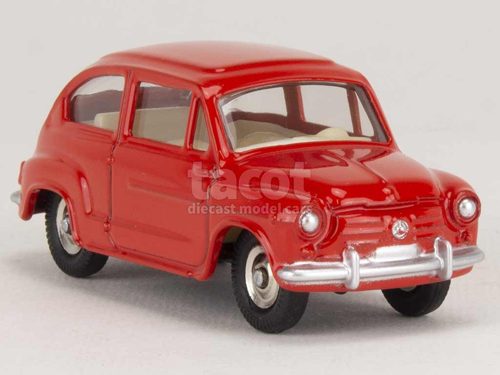 Miniature 1/43 FIAT 600D 1963 - Solido - Occasion - Idée Cadeau Déco Rétro