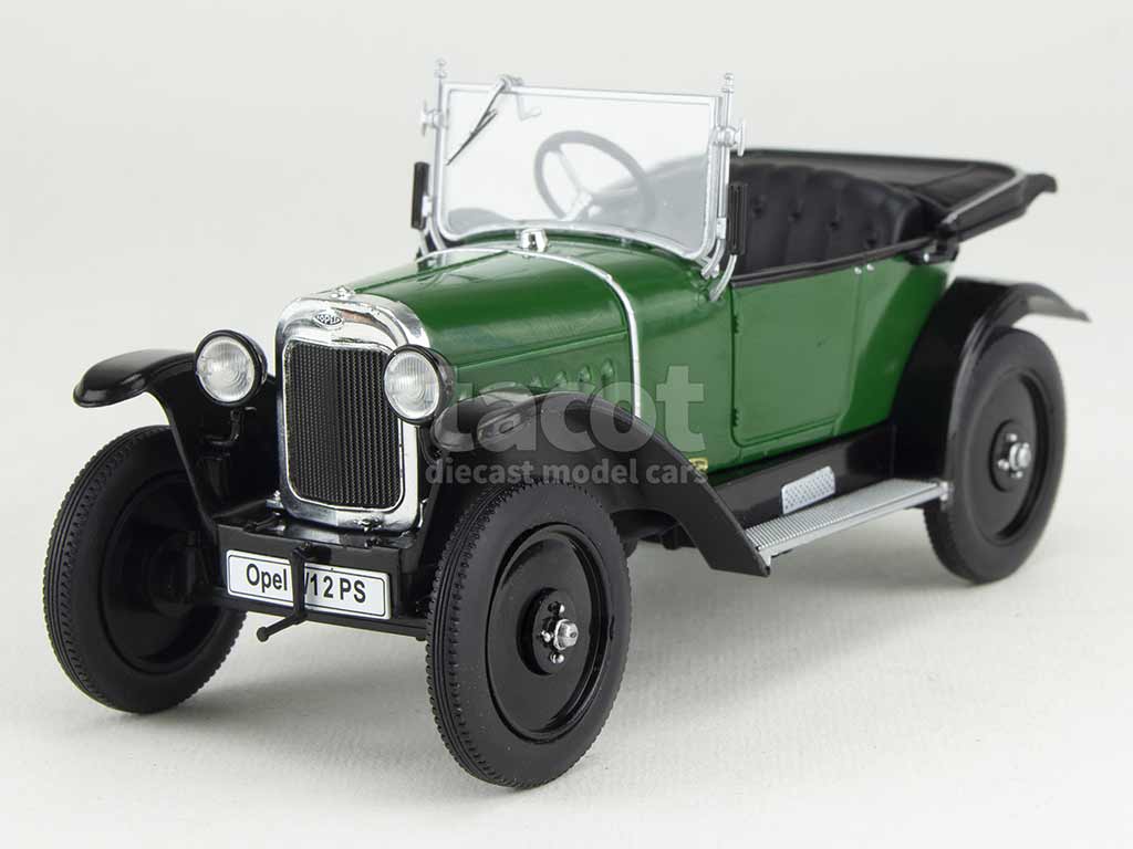 Miniature Model Car Group 1/18 – Opel 4/12 PS Laubfrosch 1924 – Verte – MCG18050