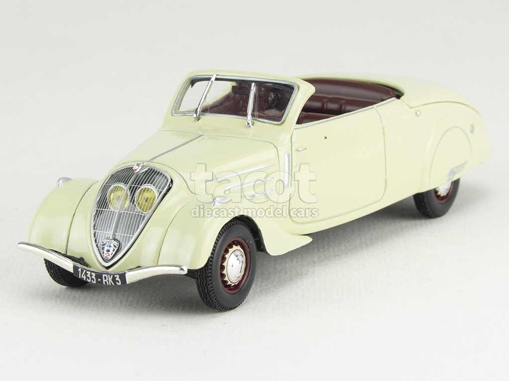 Peugeot 402 Berline NOREV 1/43 – Couleur Bordeaux, Miniature Neuve (réf 474210)