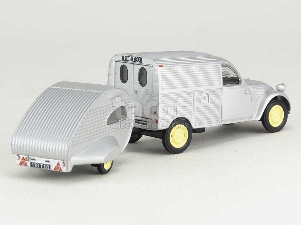 3390 Citroën 2CV AZU Fourgonnette Caravane Ailette