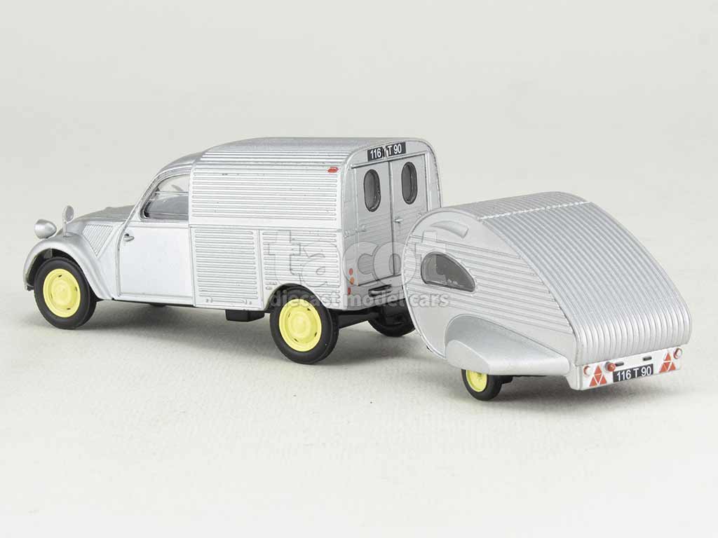 3390 Citroën 2CV AZU Fourgonnette Caravane Ailette
