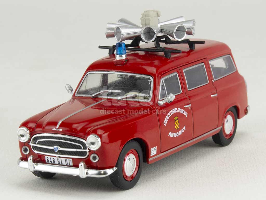 Peugeot 403 Break Vitré - Leader Réf 2143 Par Eligor - Miniature 1/43 En Résine, Couleur Crème