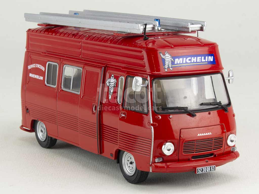 Modèle Réduit PEUGEOT J7 Pompiers 1/43 MINIALUXE - Collection Voiture Miniature En Excellent état