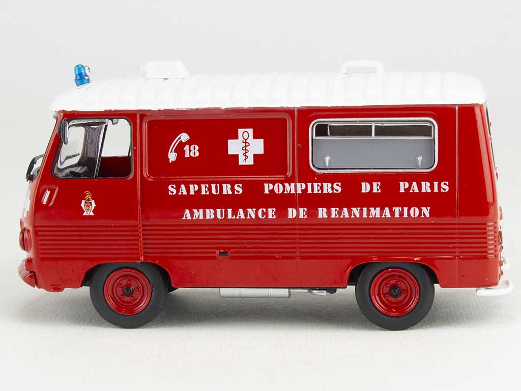 IXO 1/43 Peugeot J7C Ambulance Pompiers De Paris – Fourgon Rouge Collection