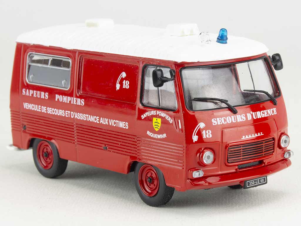 UNIQUE TOP ! NOREV 1:43 PEUGEOT J7 - POMPIERS Firefighter - CODE 3