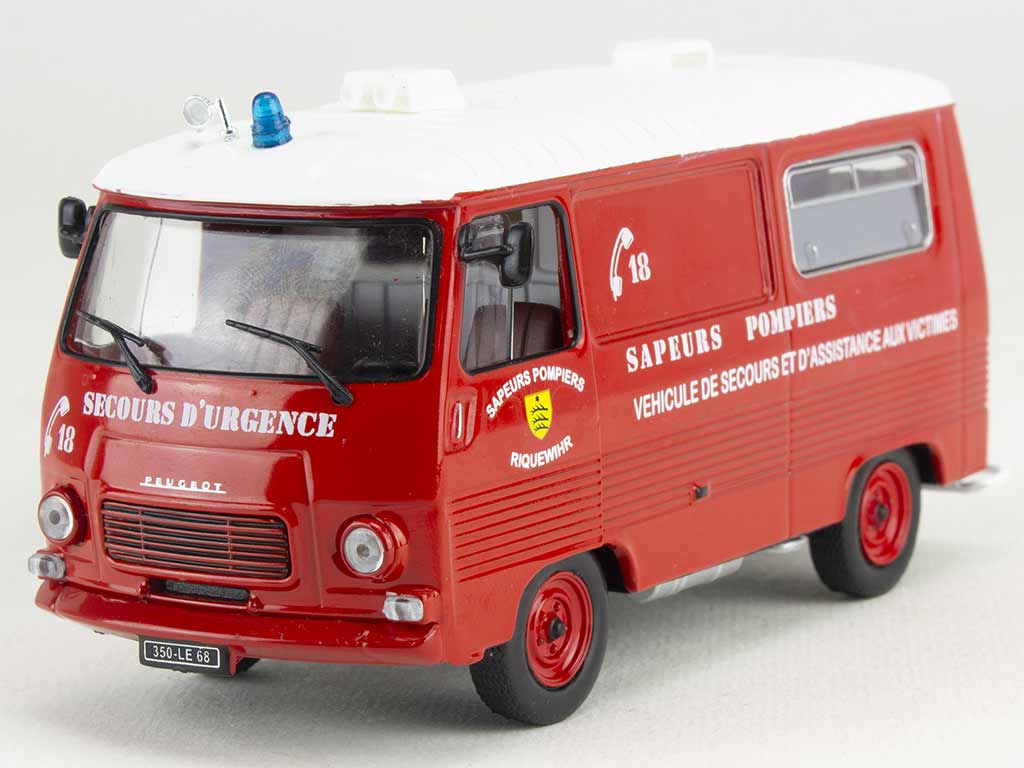Miniature 1/43 – Véhicule De Secours VSAB – Peugeot J7 – Sapeurs-Pompiers Légers – N°49