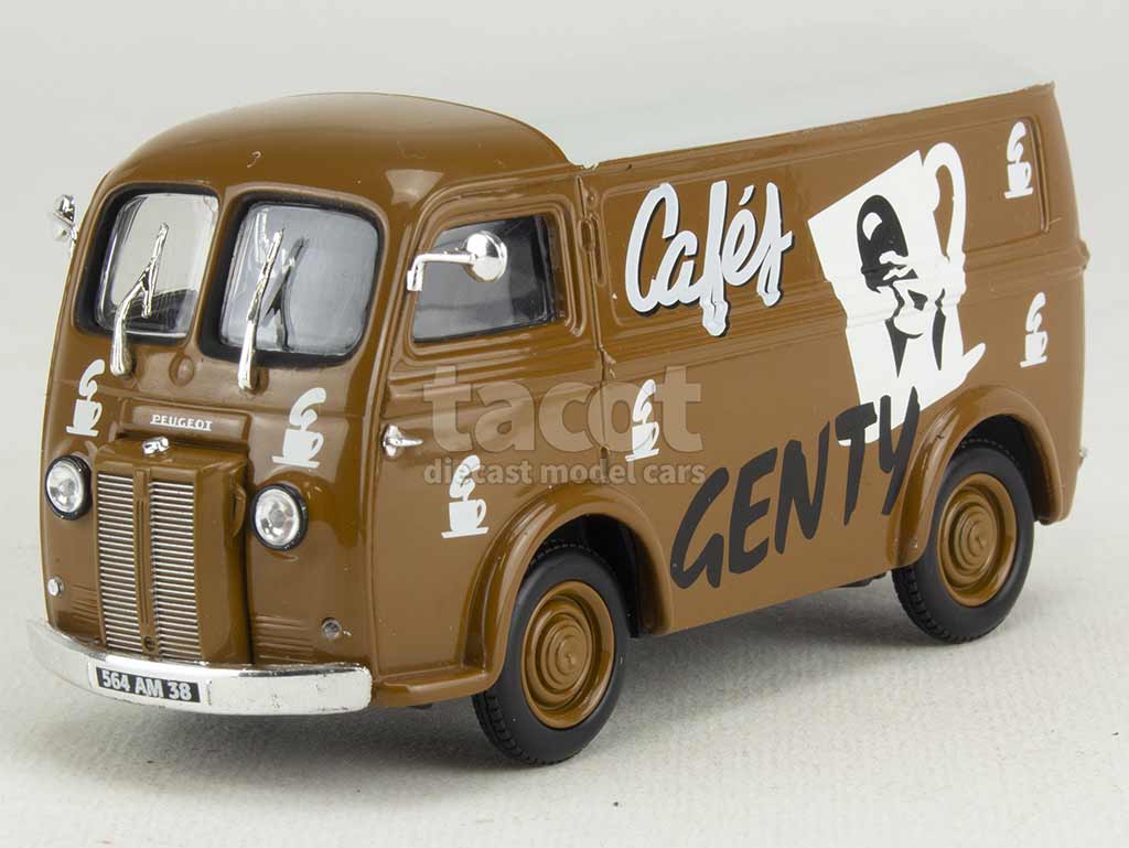 Voiture Miniature Utilitaire Peugeot D4B Vitrée Mervex Landot Atlas Eligor 1/43