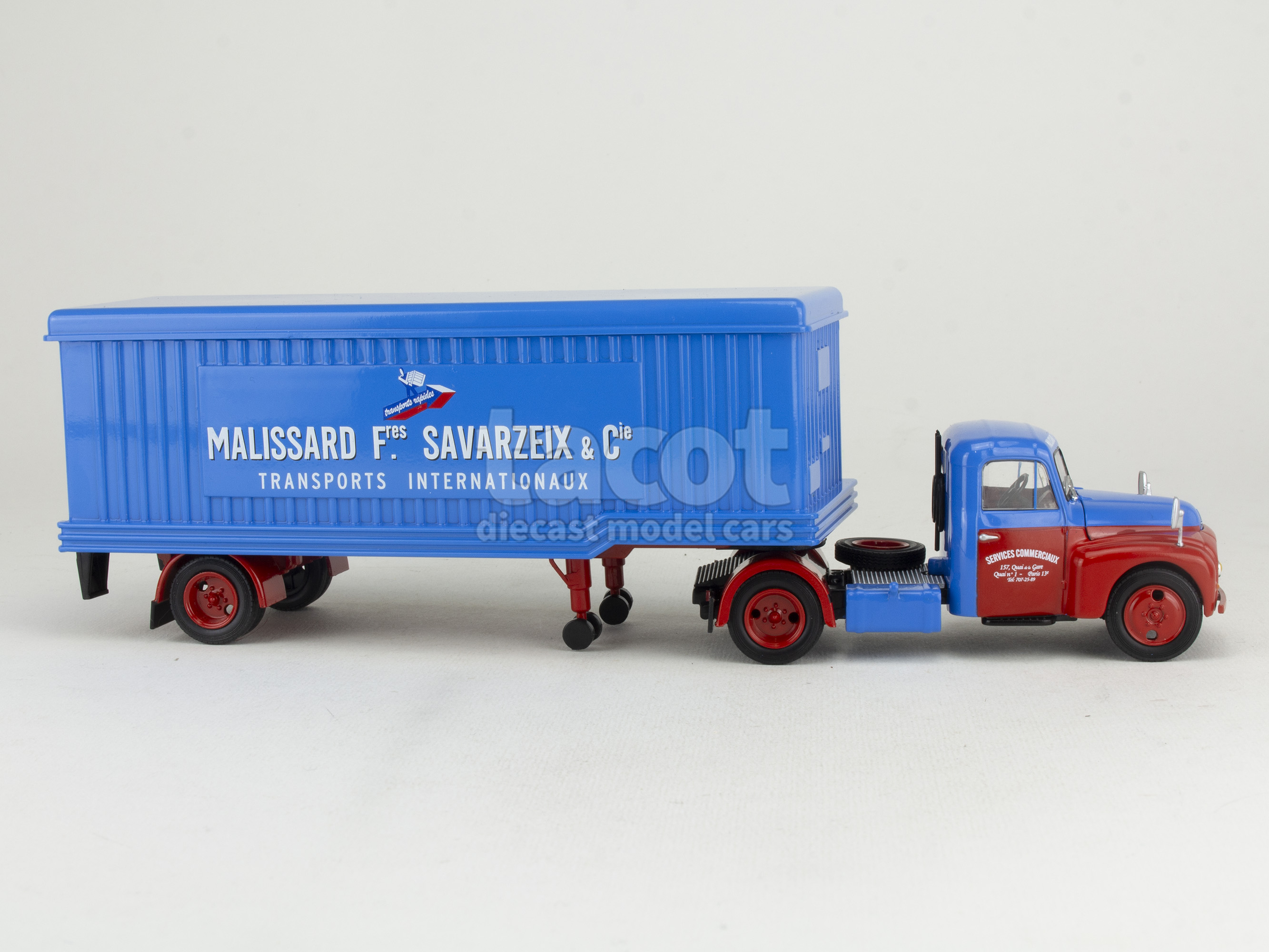Miniature International 4370 Semi-Remorque 1975 - Modèle Presse 1/43, Métal