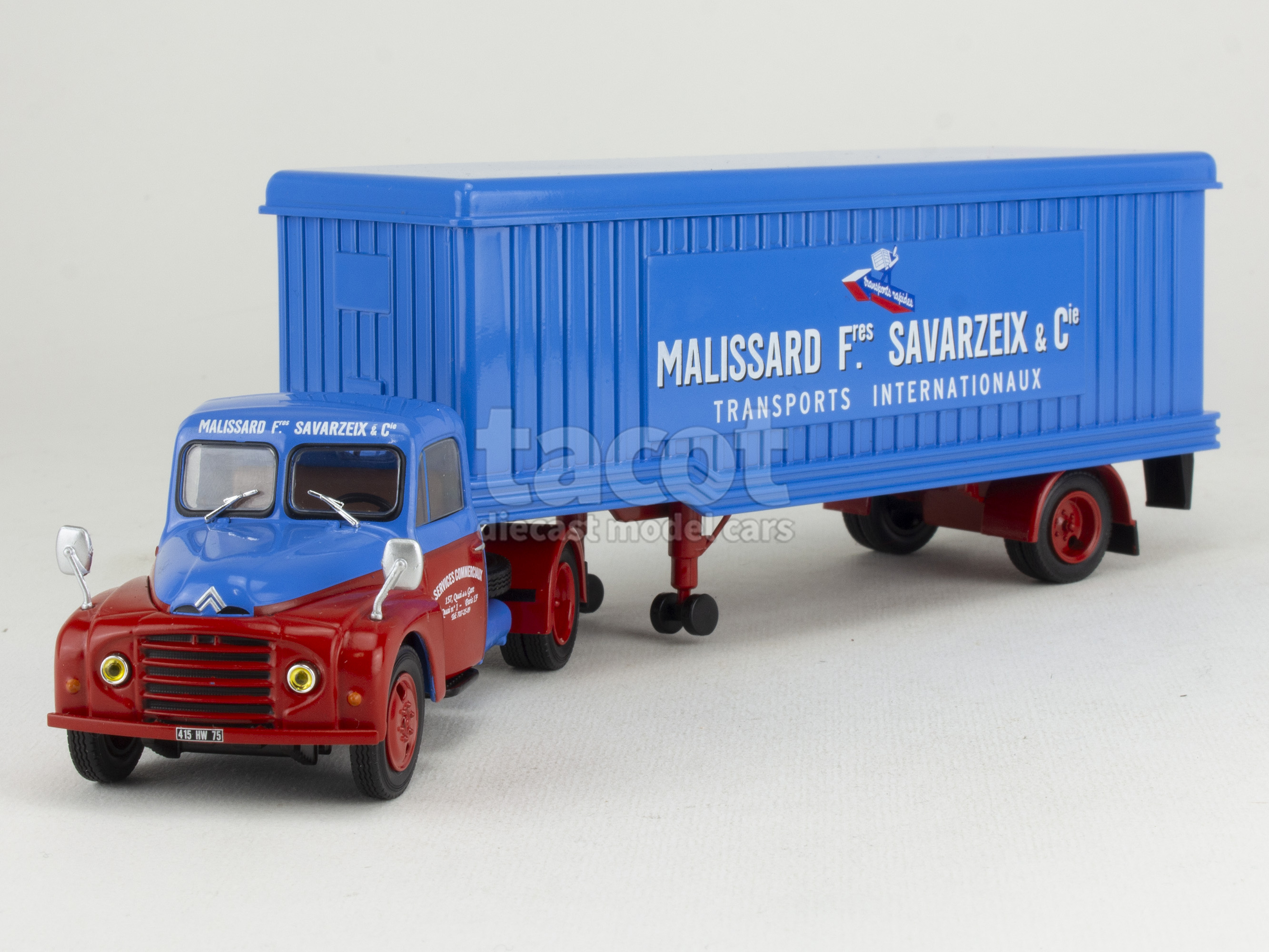 Citro?�n - U23 Semi Remorque B?�ch?�e 1953 - Mod?�le Presse - 1/43 - Autos Miniatures Tacot