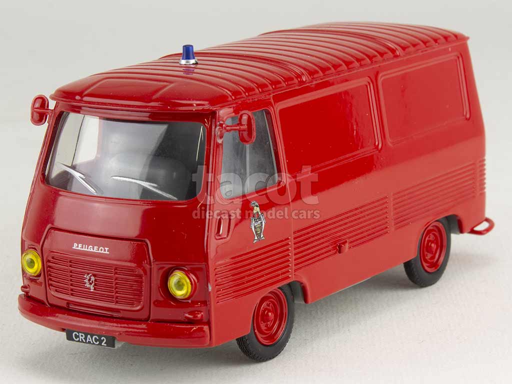 Modèle Réduit Peugeot J7 Pompiers 1/43 - Marque MINIALUXE, Occasion En Excellent état
