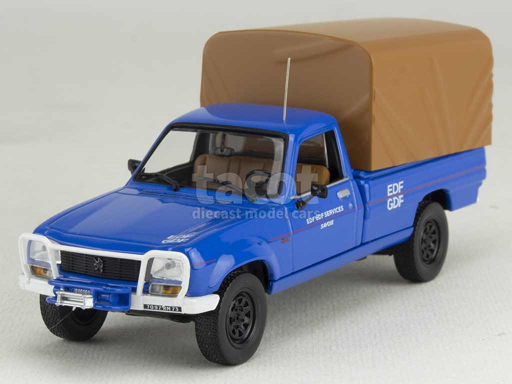 Miniature Peugeot 504 Dangel Pick-Up – Norev 1/43 – Blanche – NEUVE