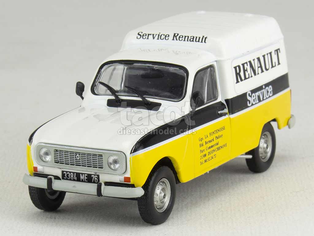 Renault 4 fourgonnette F6 1979 Gaz de France bleu 1/43 Solido Gam