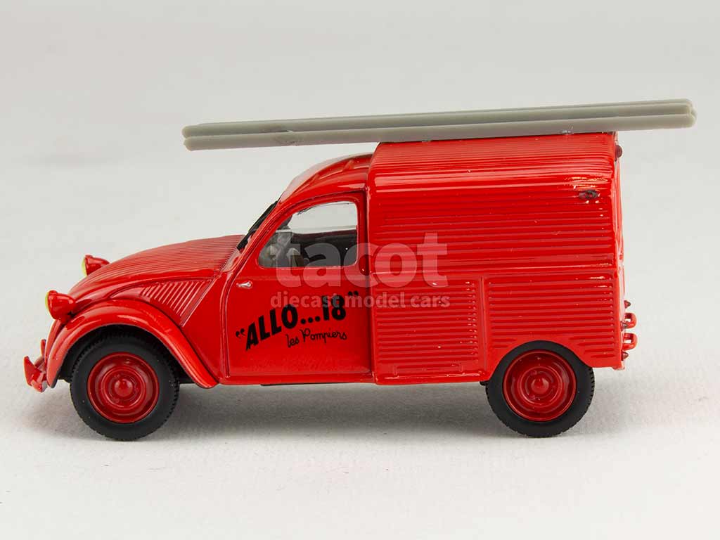 Citroën - 2CV AZU Fourgonnette Pompiers 1955 - Norev Presse - 1/43