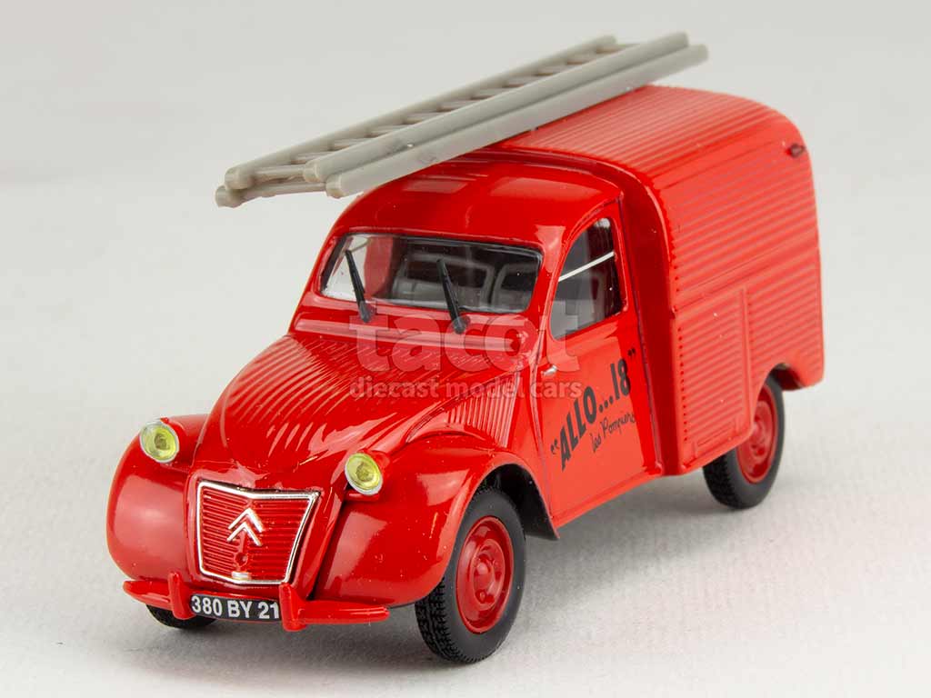 Citroën - 2CV AZU Fourgonnette Pompiers 1955 - Norev Presse - 1/43