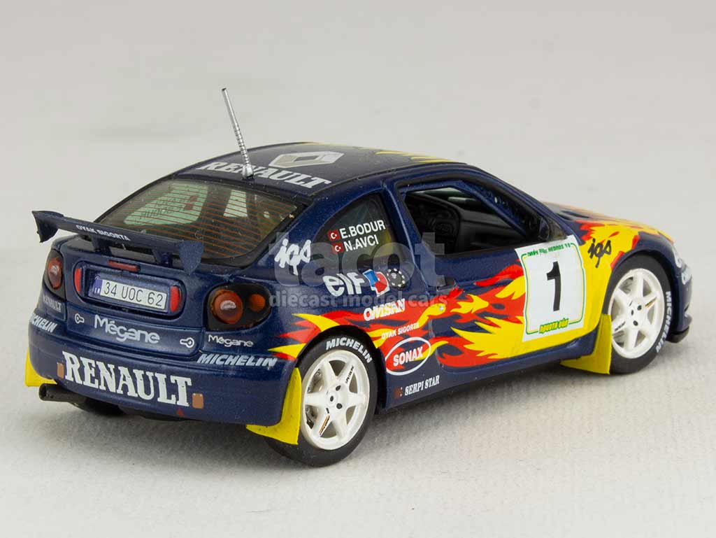 Miniature Renault Megane Maxi Turquey Héros Rallye 1998, échelle 1/43, Vitesse