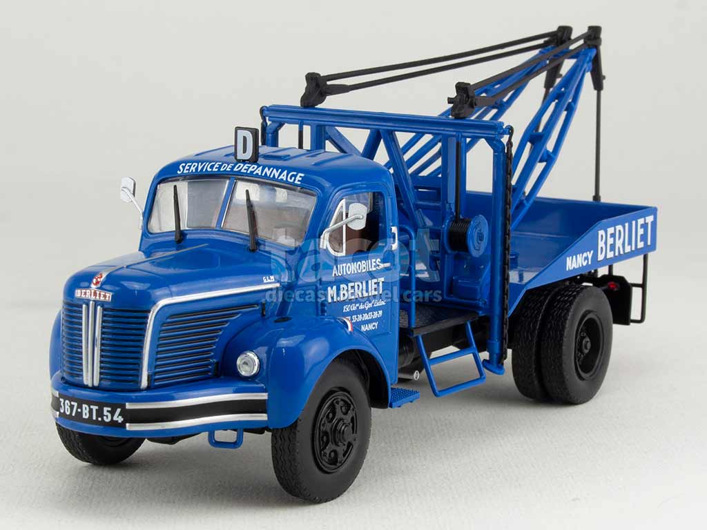 Berliet TLR 10R Recovery Truck ARTIS White and Blue - Hachette