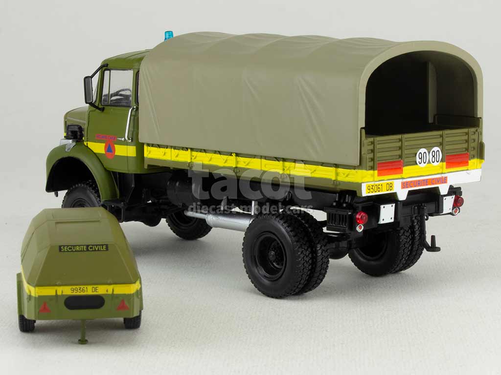4329 Berliet L64/8 M3 4x4 Sécurité Civile 1972