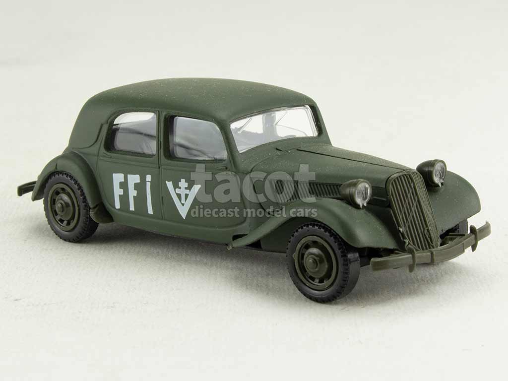 Verem Collection Les Blindés – Citroën Traction FFI 1/43 – Neuve En Boîte Kaki