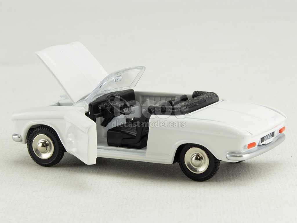 Peugeot 204 Cabriolet Verem - 1/43 - Bleue - Miniature De Collection En Boîte
