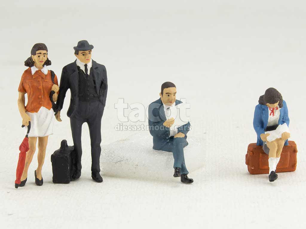 Échelle HO NOCH - Voyageurs : 6 figurines + accessoires