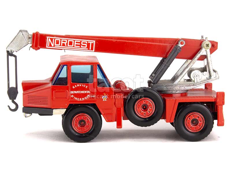 Camion De Pompiers GMC Solido Hachette 1/50 - Occasion - Miniature Métal/plastique Rouge - Collection