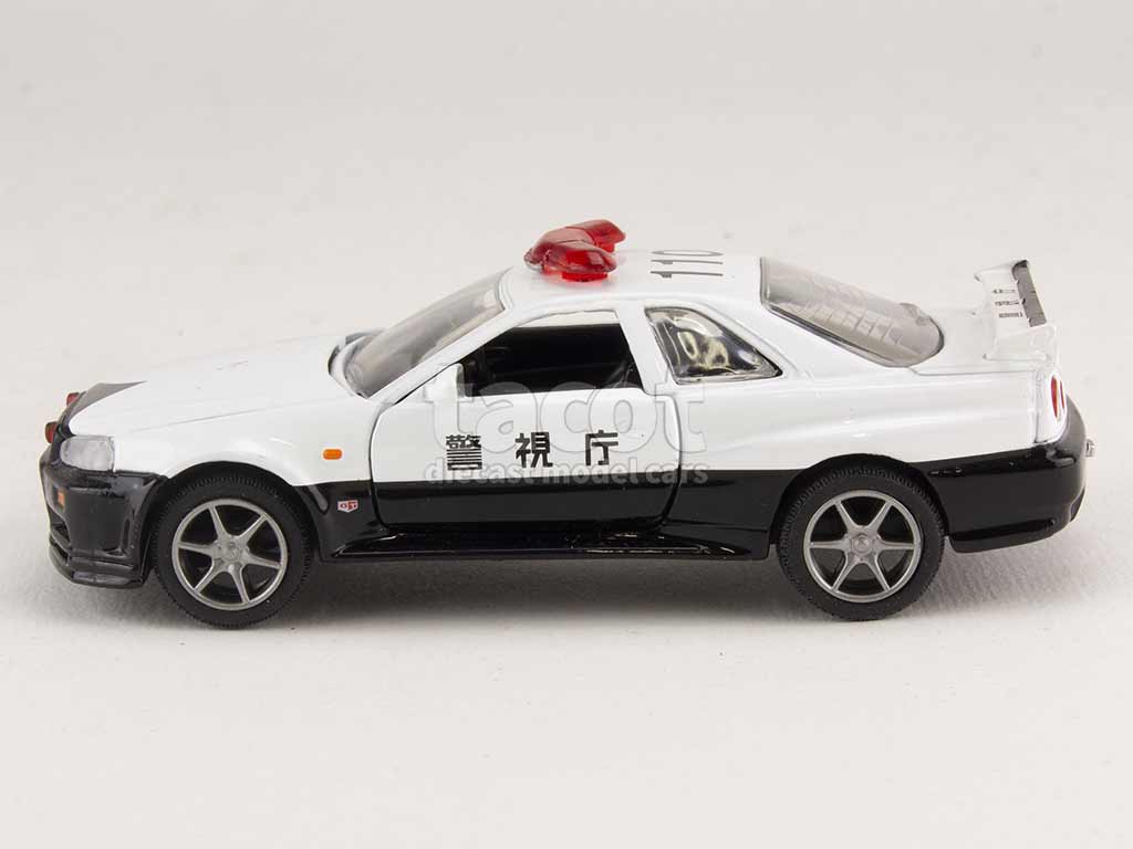 Nissan - Skyline GT-R/ R34 Police - Diapet - 1/43 - Autos Miniatures Tacot