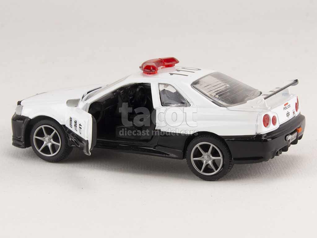 Nissan - Skyline GT-R/ R34 Police - Diapet - 1/43 - Autos Miniatures Tacot