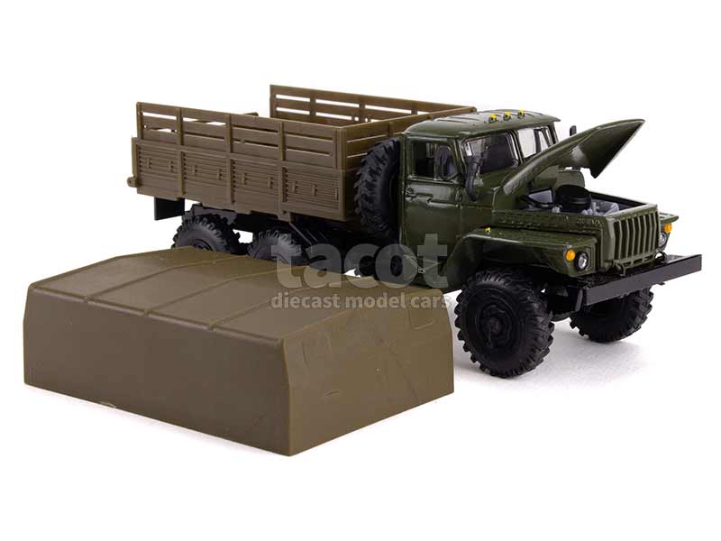 ZIL 131 Blindé Kaki - Camion Militaire Bâché Elecon 1/43 (occasion, Bon état Général)
