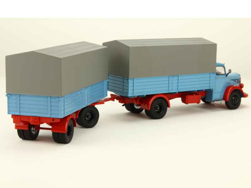 Mercedes L 6600 Plateau Baur 1950 – Schuco 1/43 – Montage Métal – Neuf