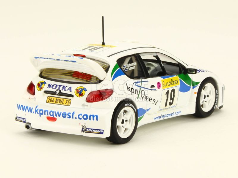 Miniature 1/43 Peugeot 206 WRC #1 – Rallye Monte Carlo 2001 – Vitesse SKID SKM185