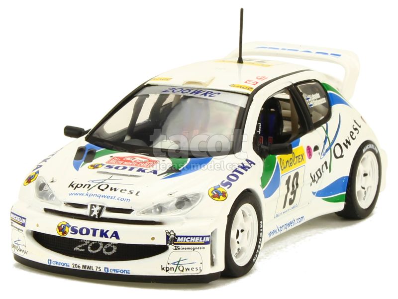 Peugeot 206 WRC N°1 Rallye Monte Carlo 2002 - Altaya 1/43
