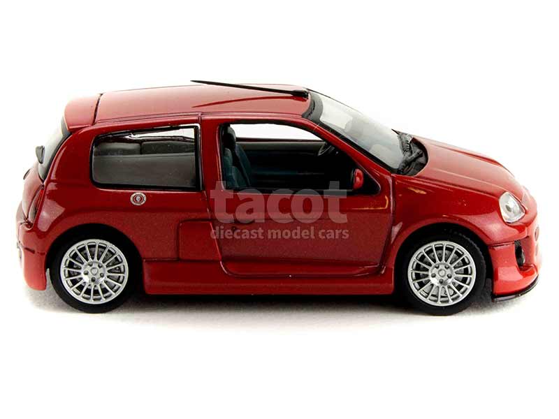 Collection Miniature Automobile Neuve Modèle Réduit Renault Clio II Phase 1 Rouge Métallisé échelle 1/43 - Marque Odeon, Résine, Neuf Carplay Clio 4