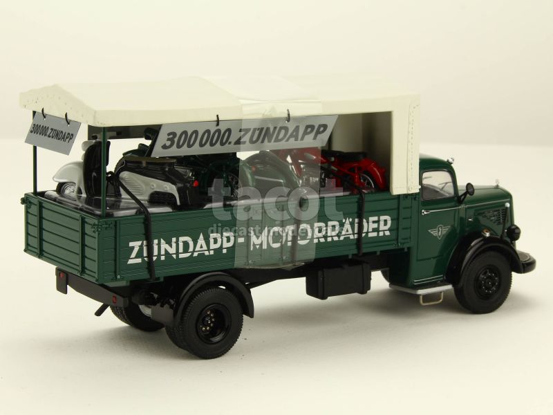 Mercedes L 6600 Plateau Baur 1950 – Schuco 1/43 – Montage Métal – Neuf