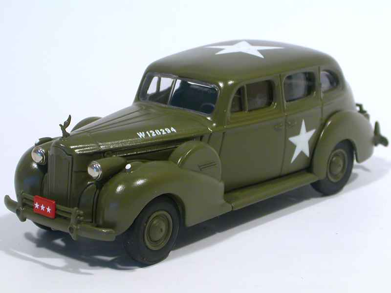 Miniature RexToys 1/43 - Packard Super 8 US Army 1940 - Boîte Vitrine